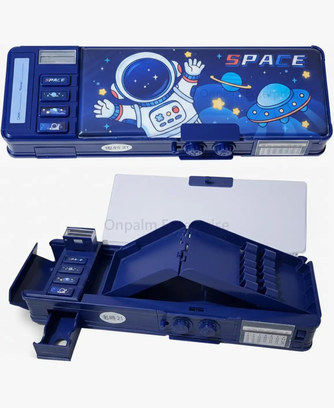 Space rocket pencil box